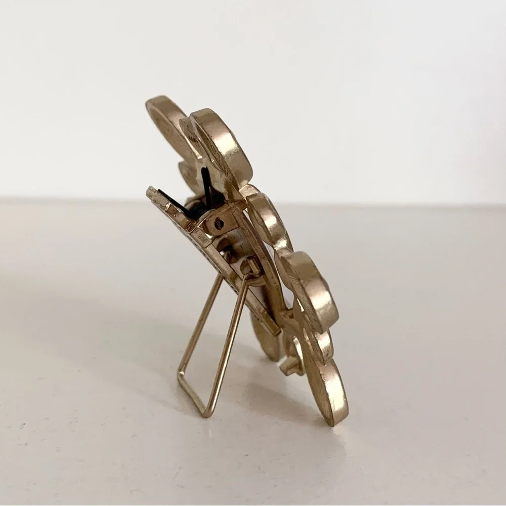 Jay strongwater crystal and enamel frame pin